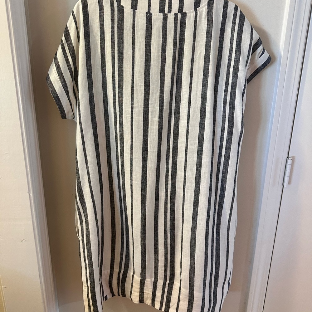 Anthem of the Ants Black and White Striped Dress